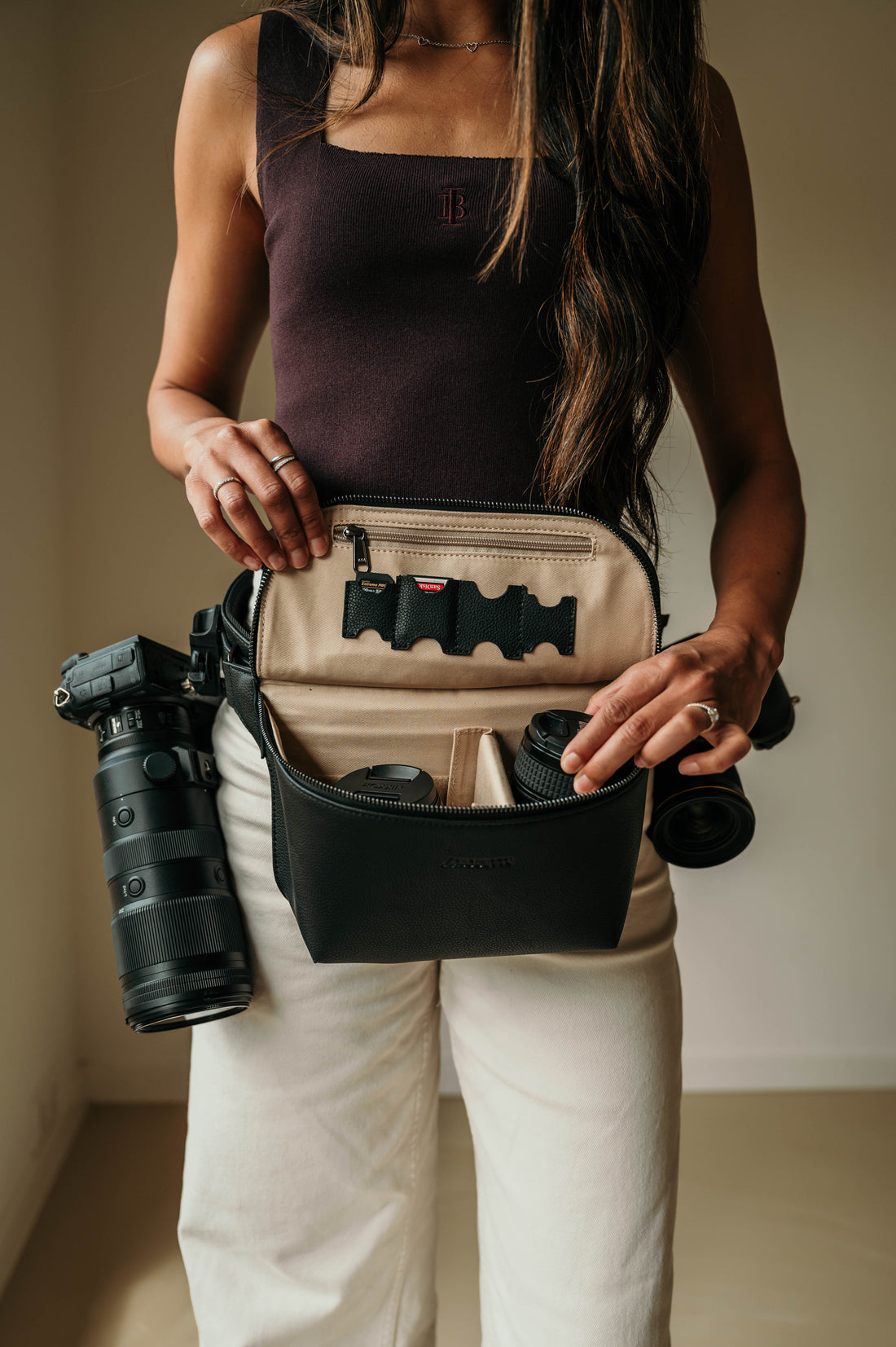 Camera heupriem draagsysteem voor fotografen + 2 gratis clips