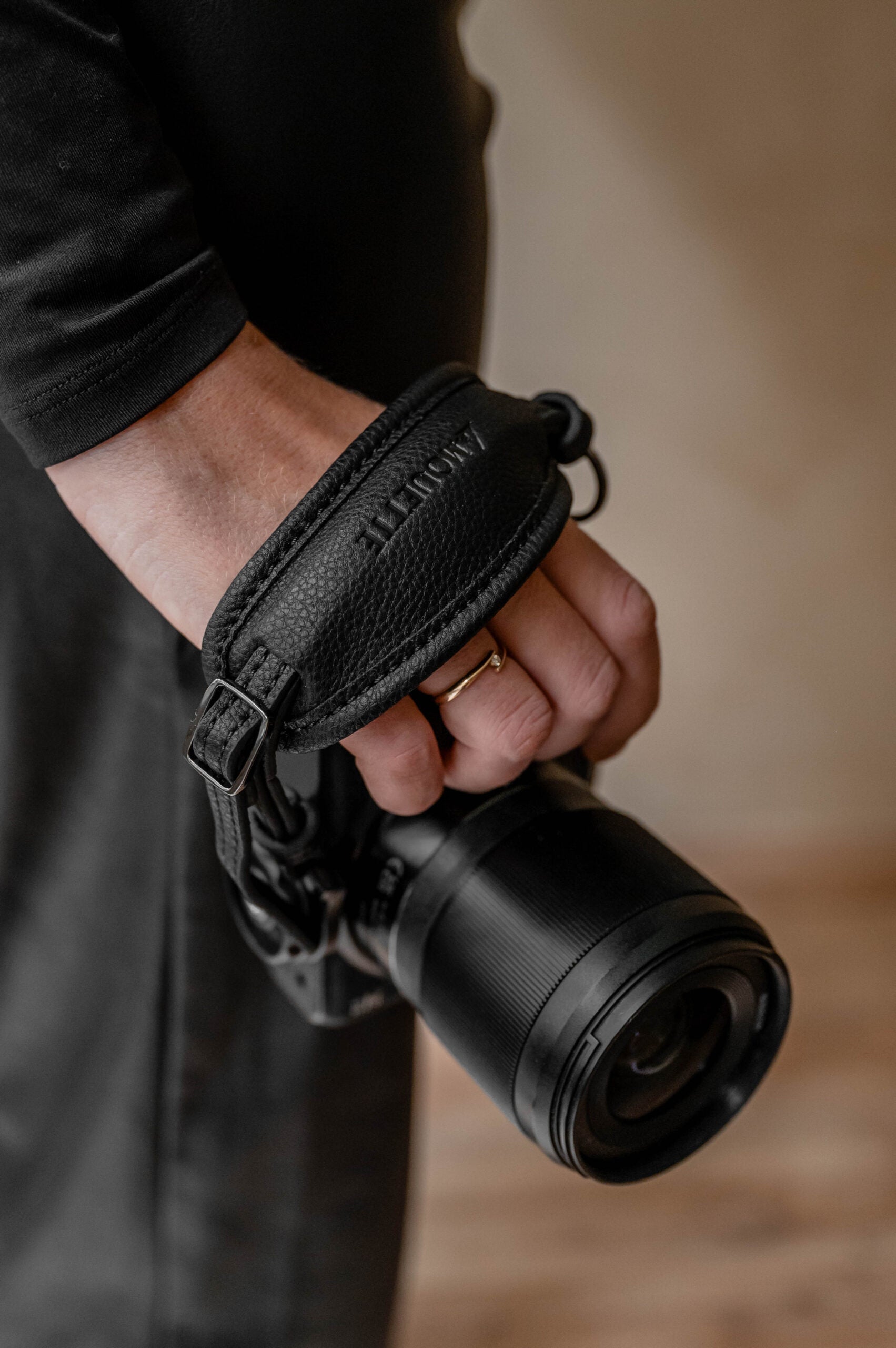 Camera handstrap voor extra grip en controle tijdens het fotograferen