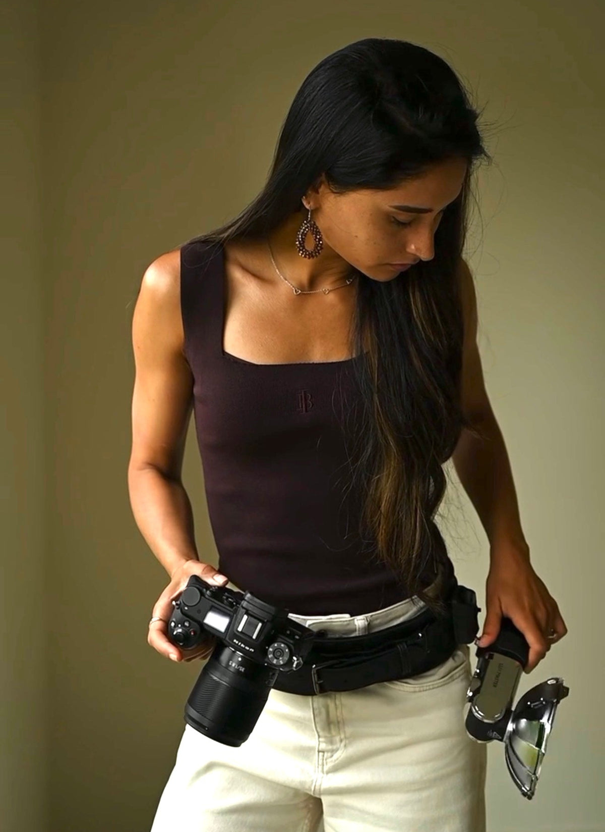 Camera heupriem + flitshouder strap