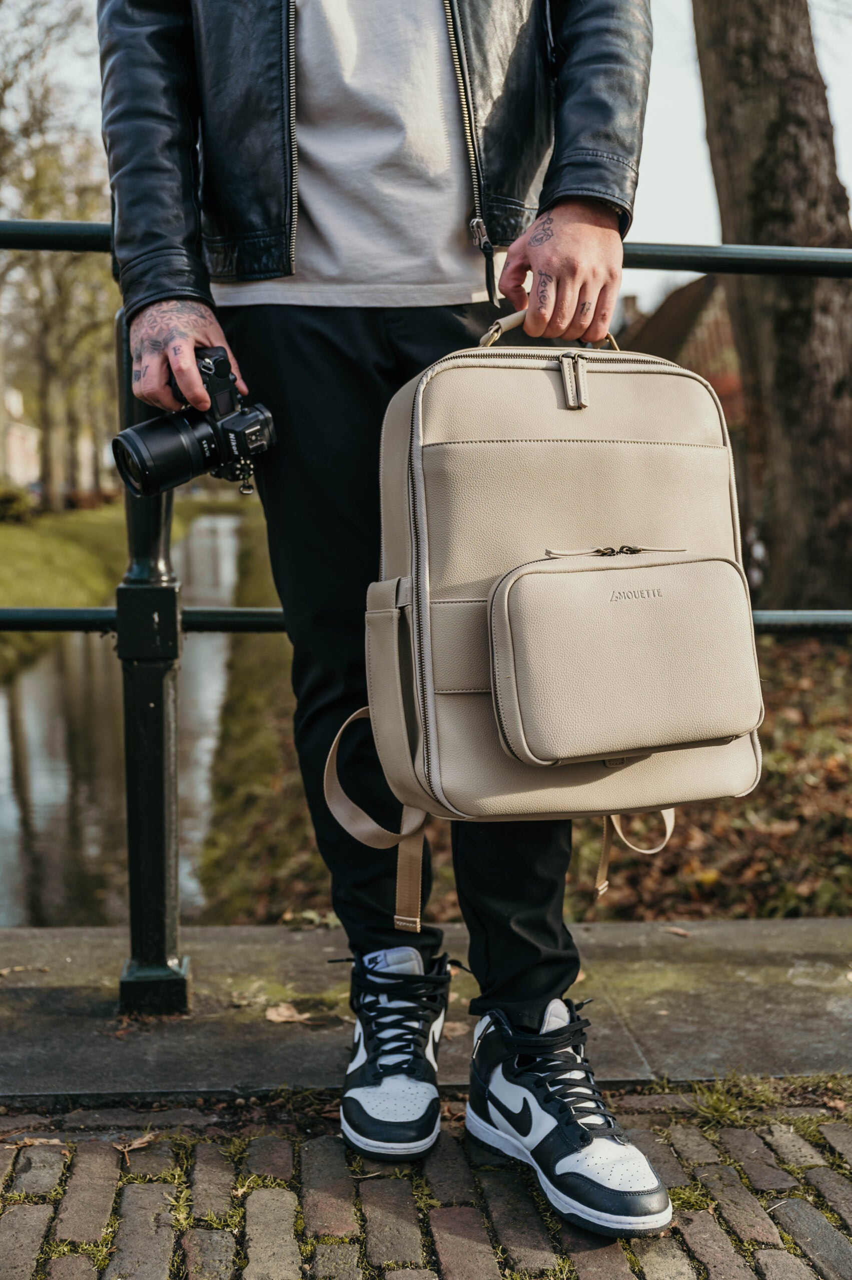 Stijlvolle camera backpack voor professionele fotografen