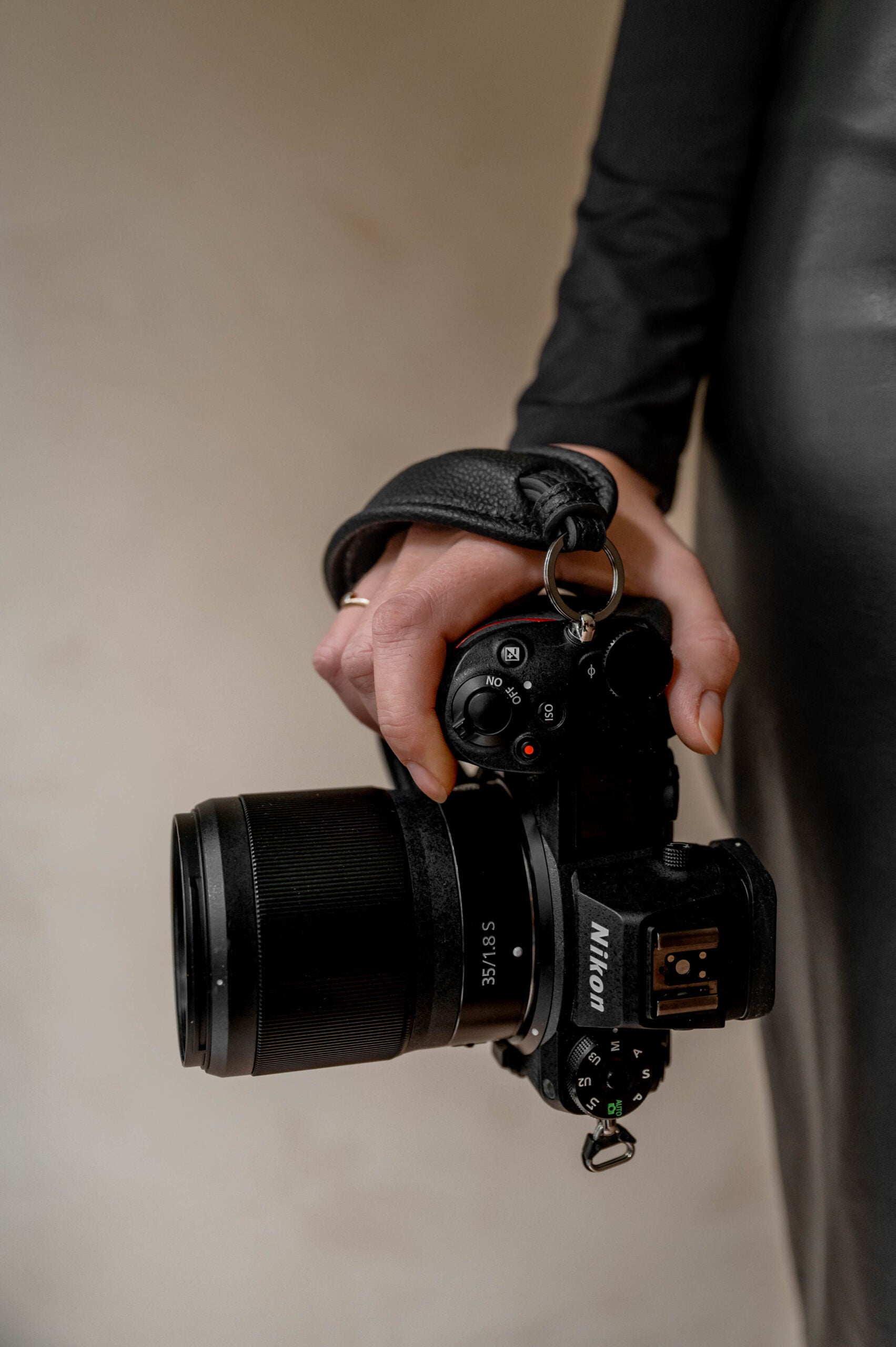 Camera handstrap voor extra grip en controle tijdens het fotograferen