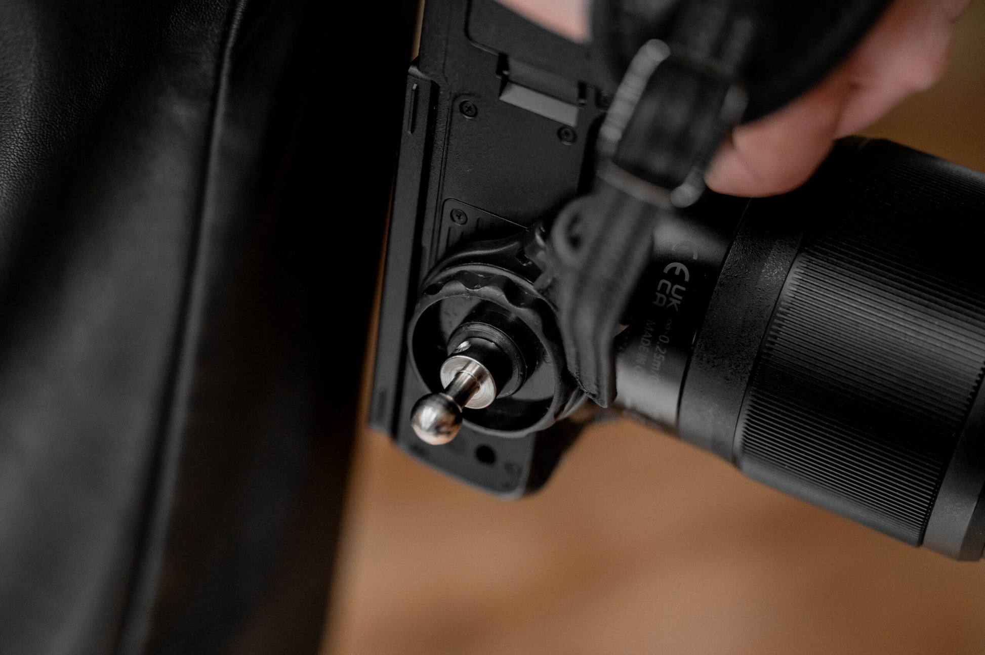 Camera handstrap compatibel met holster clips