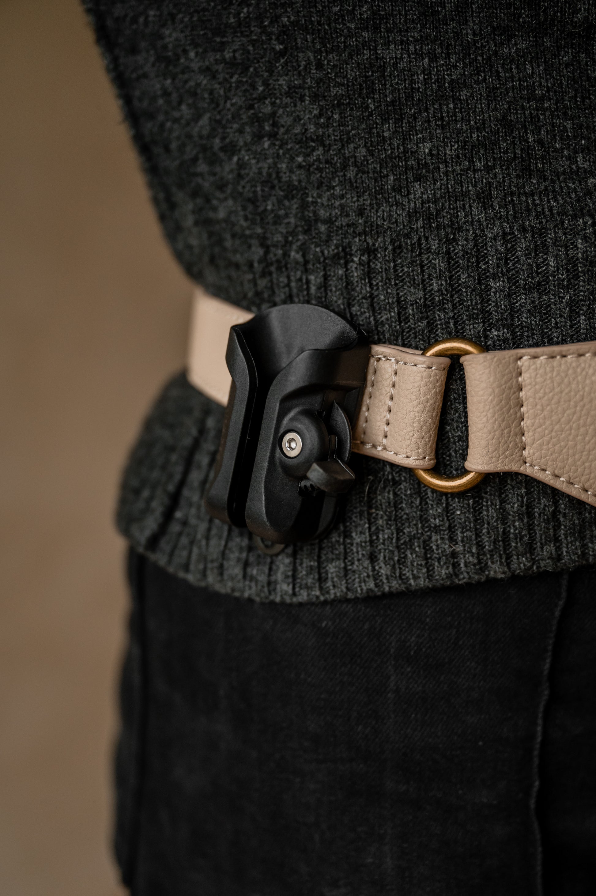 Camera holster clip voor snelle toegang tijdens shoots