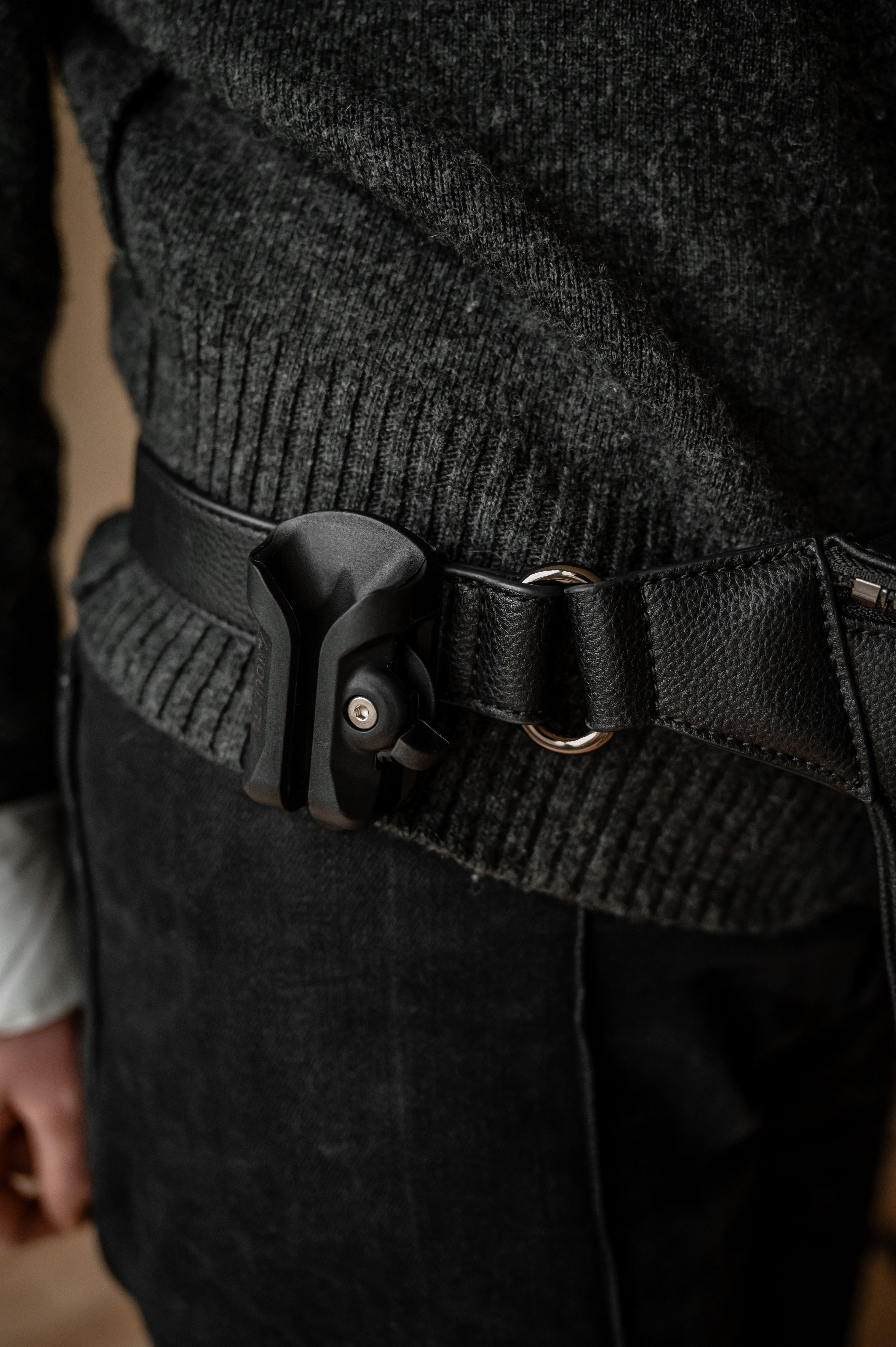 Camera holster clip voor snelle toegang tijdens shoots